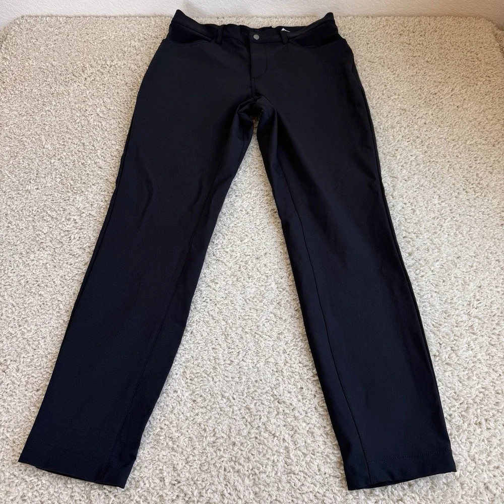 State & Liberty Men's Performance Golf Dress Pants Black Size 34 Athletic Fit
